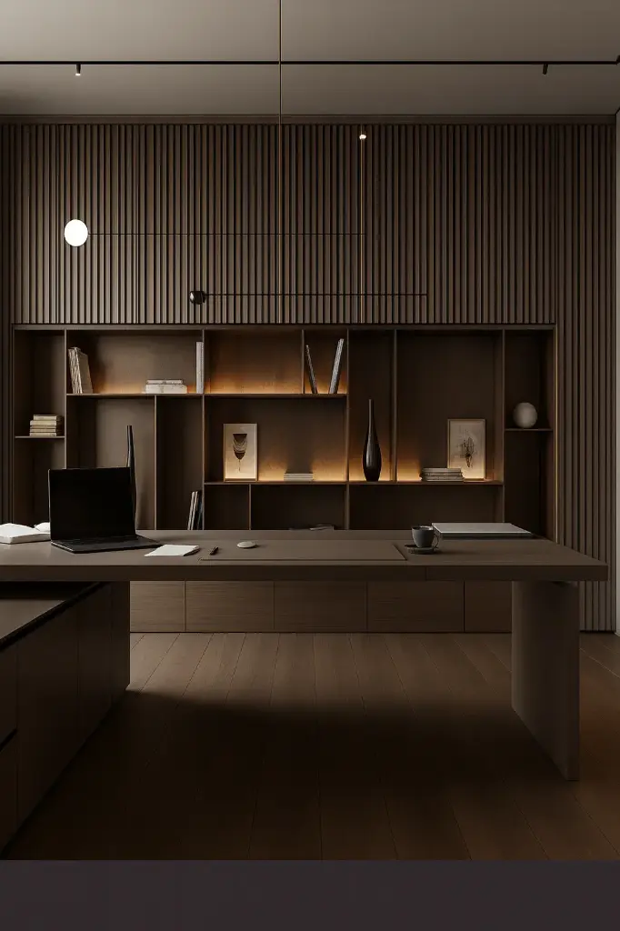 Q INDOOR REDONDO ASIMETRICO (CAJA) (NOGAL)