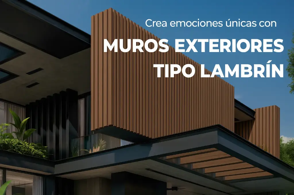 Tek WPC Muro Exterior Tipo Lambrin caja 4 pza