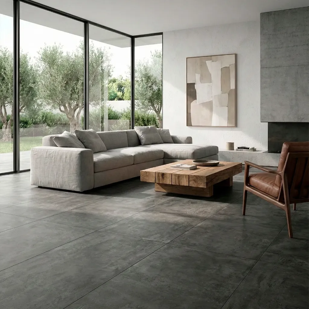 Piso Vinílico SPC concrete