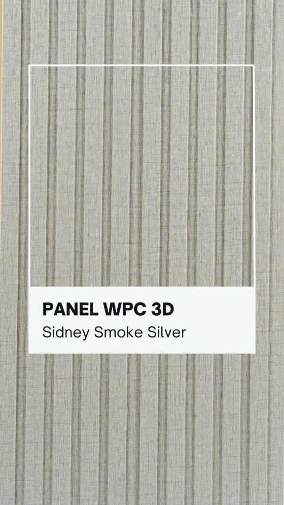 CAS Panel WPC 3D Sidney Smoke Silver Caja